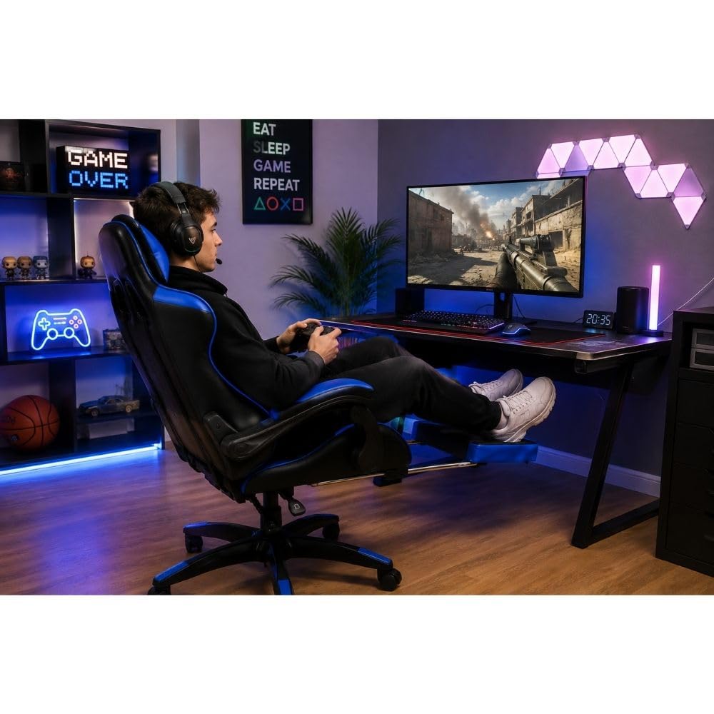 Cecaro Group Sedia Gaming Rosso Nero Reclinabile 150 kg