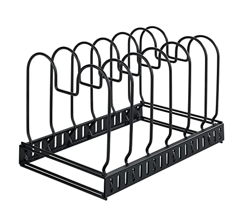 Wenko portacoperchi nero estraibile 30-57 cm