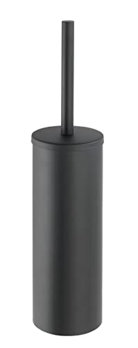 Wenko Bosio set toilette nero opaco acciaio