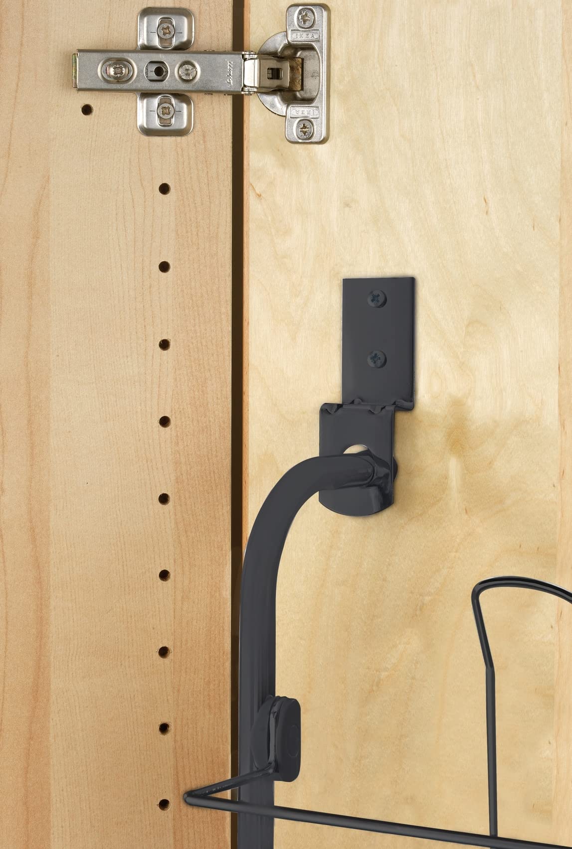 Wenko Scarpiera da Porta 18 Paia Nera 59x151 cm