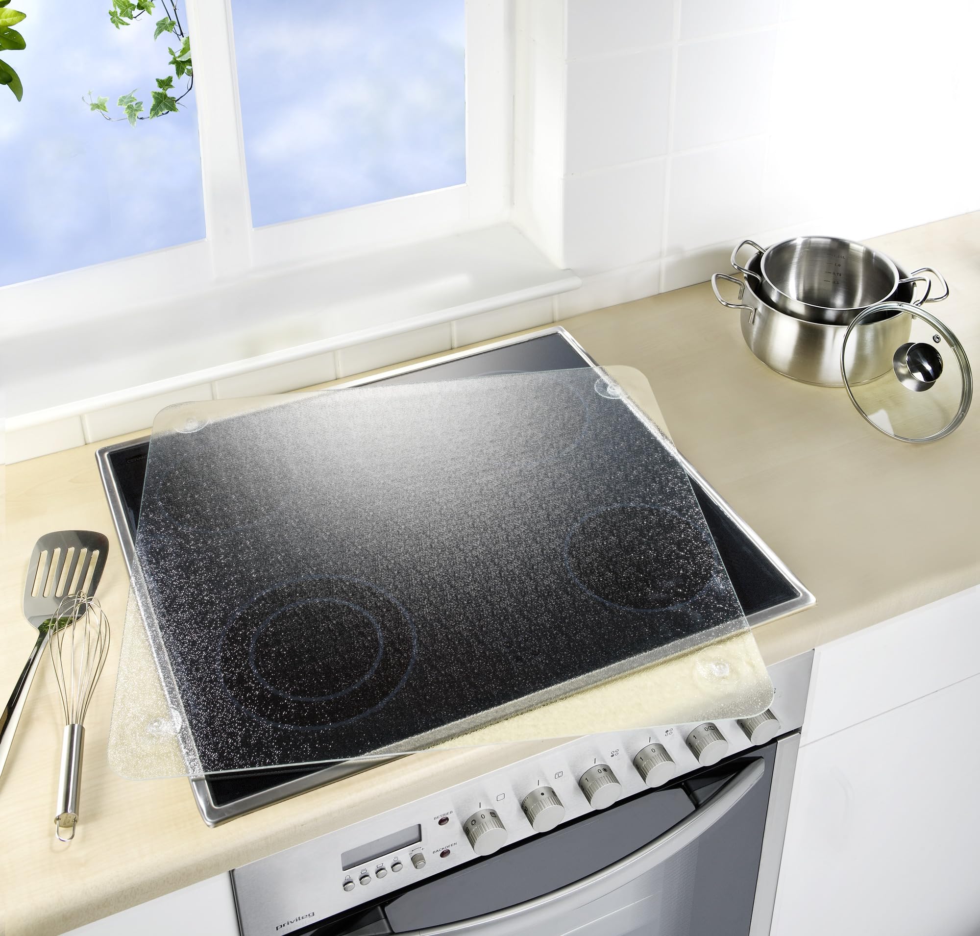 Wenko Universal 3 in 1 coprifornelli vetro trasparente