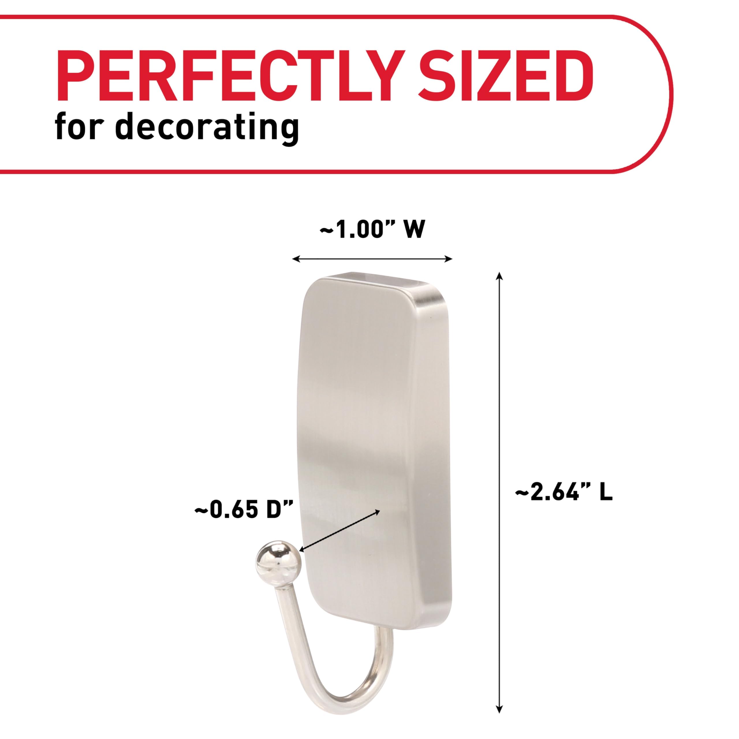Command BATH33-SN-ES Gancio Bagno Nichel Satinato S 450 g
