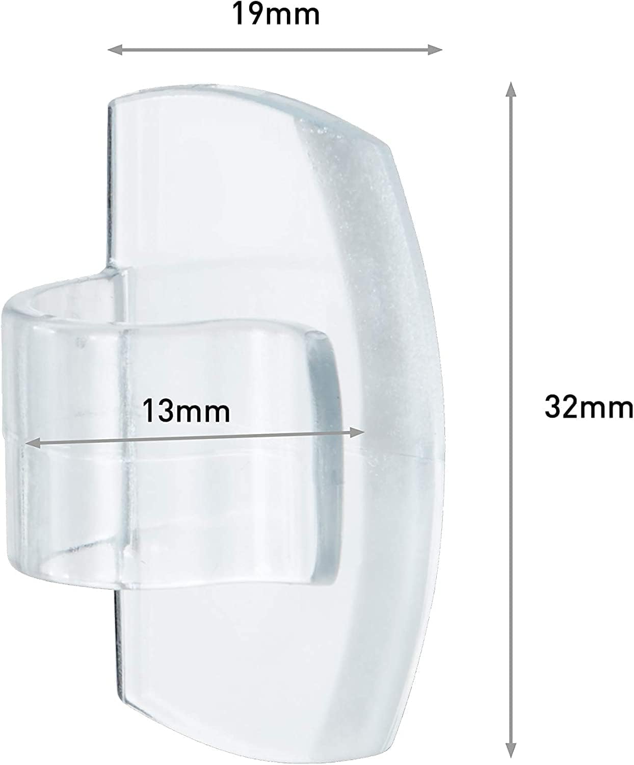 Command clip esterno ganci adesivi trasparenti 8 pezzi