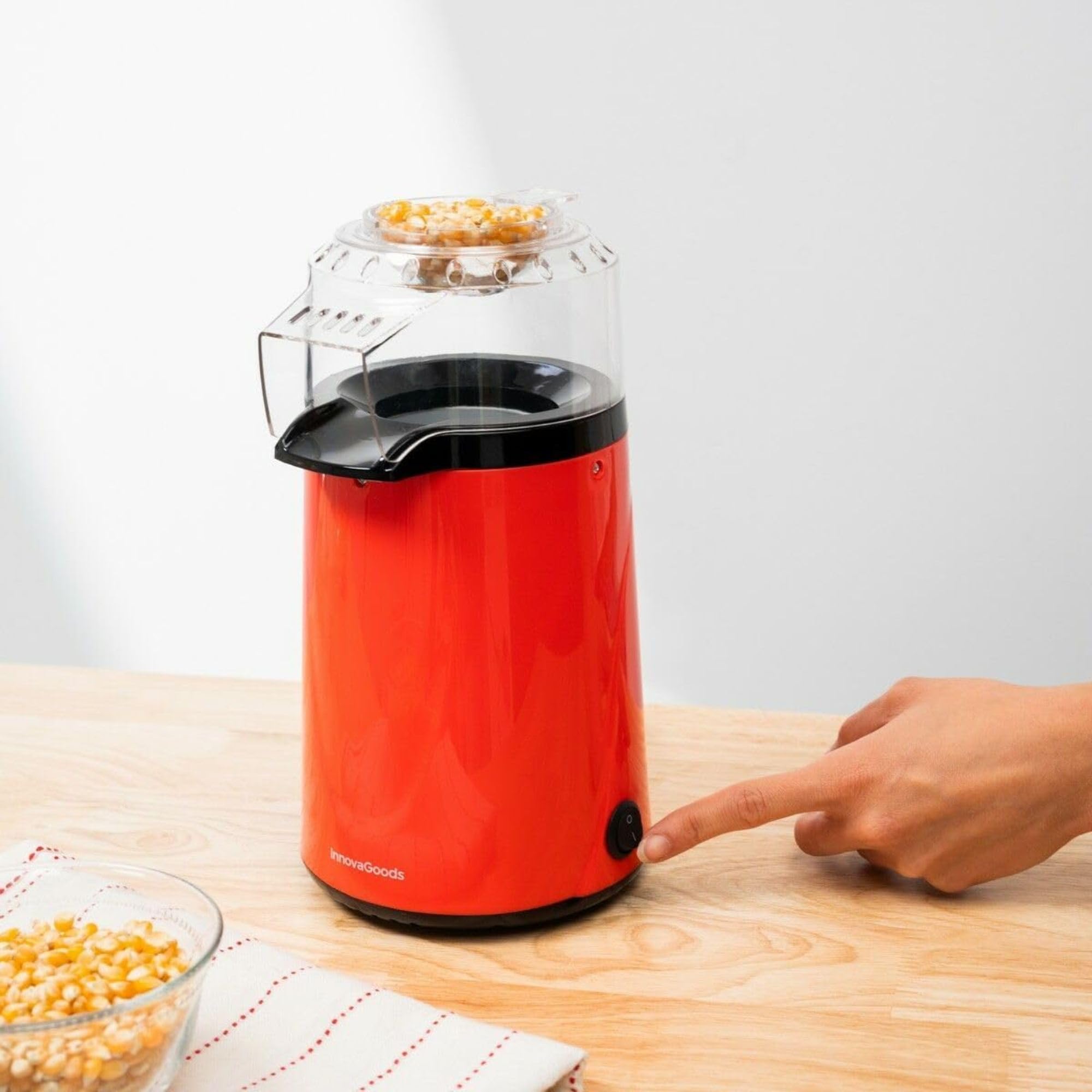Cecaro Group Macchina Popcorn Aria Calda 1200W Senza Olio