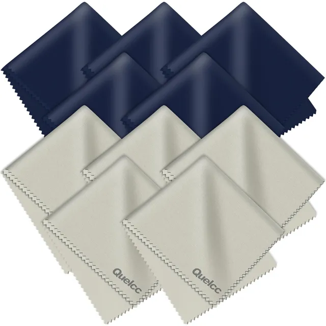 Quelcc Panni Microfibra Occhiali 15x18 cm 10 Pezzi