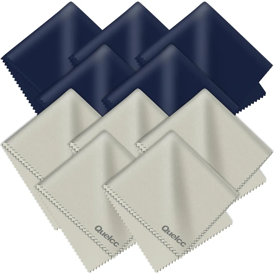 Quelcc Panni Microfibra Occhiali 15x18 cm 10 Pezzi