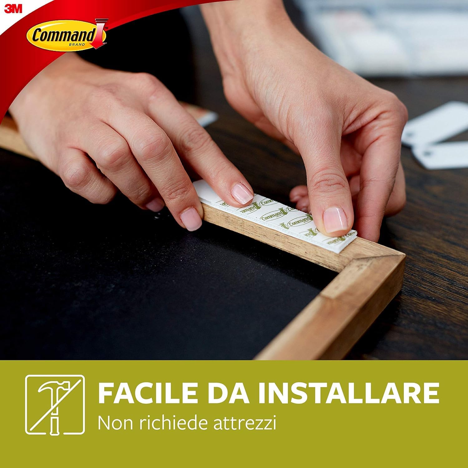Command Strisce Appendiquadri XL Bianche 10 Paia 20 Strisce
