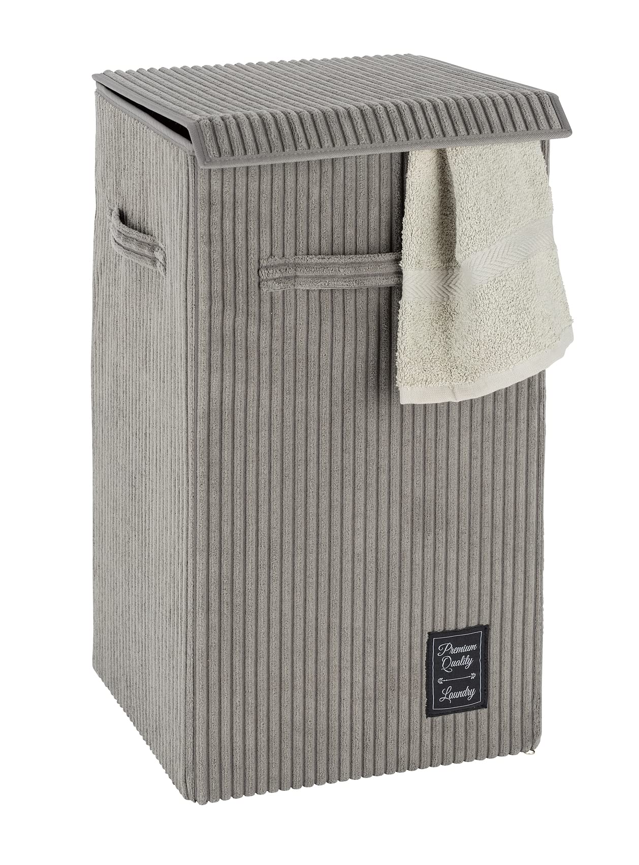Wenko Cora cesto portabiancheria grigio 63 litri