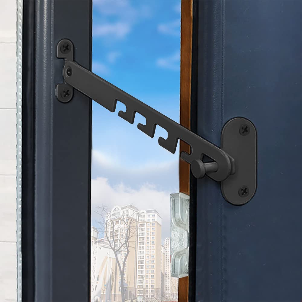 Lxoraziy Ferma Finestra Limitatore Nero 1 Pezzo 165 mm