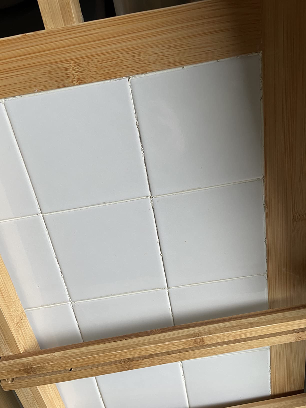 Wenko Finja Carrello Bambù Bianco Multiuso da Cucina e Bagno