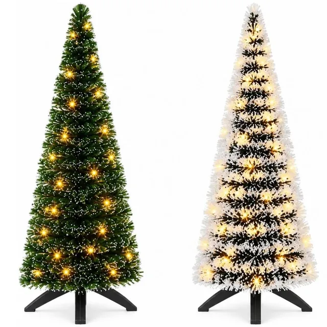 Cecaro Group Albero Natale Slim 120 cm con Luci e Musica