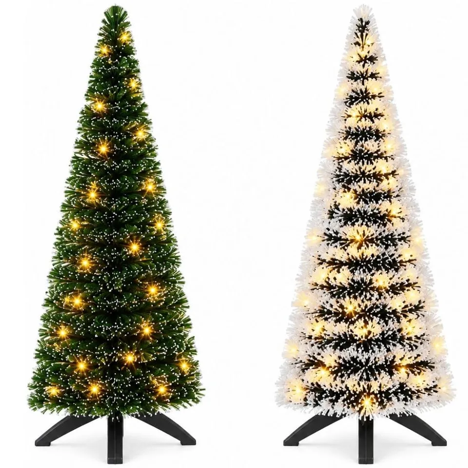 Cecaro Group Albero Natale Slim 120 cm con Luci e Musica