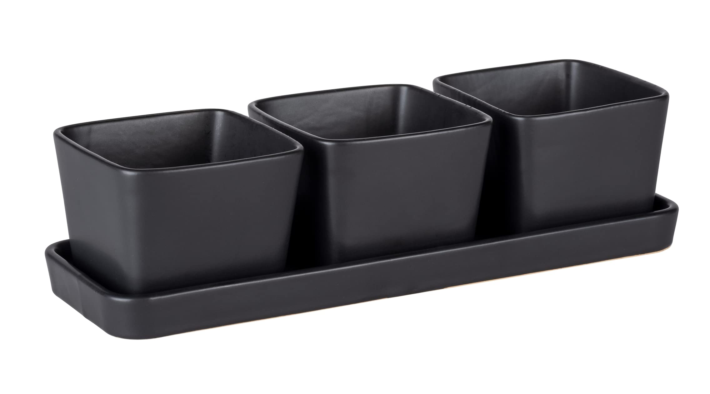 Wenko Black Outdoor Kitchen set ciotole snack 4 pezzi nero