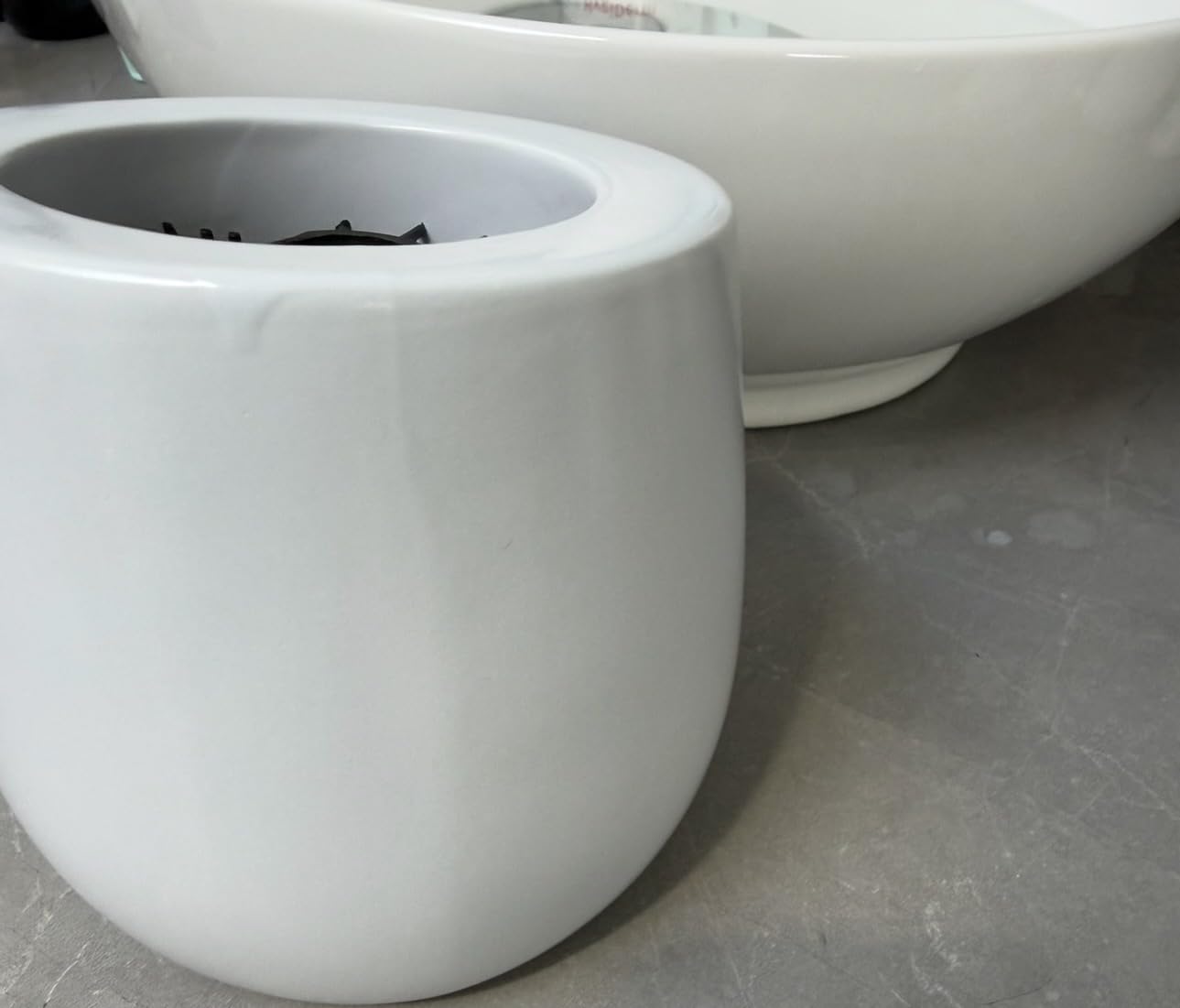 Wenko Badi scopino WC bianco ceramica silicone