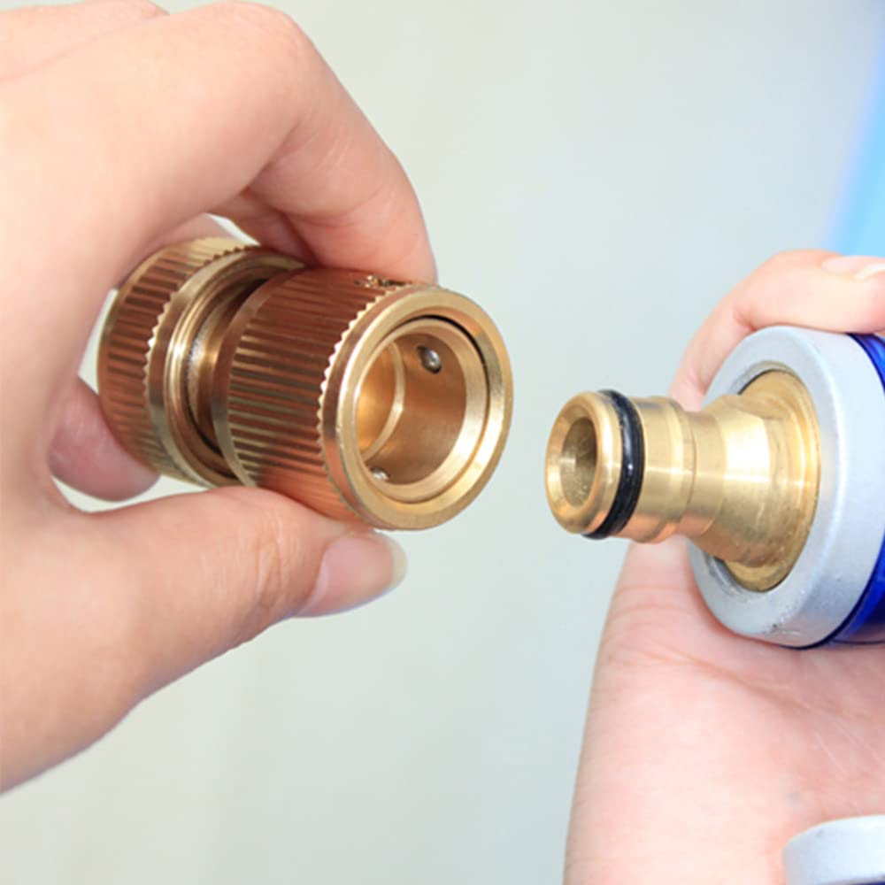 Lxoraziy Adattatore Rubinetto 1/2 Raccordo Ottone 4 Pezzi