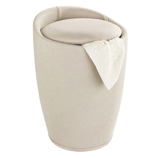 Wenko Candy sgabello bagno beige 20 litri imbottito