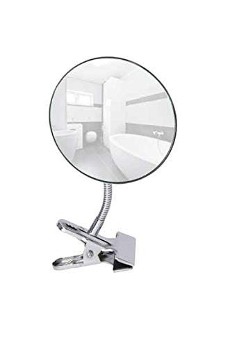 WENKO Specchio Cosmetico con Clip Ingrandimento 5x Cromato