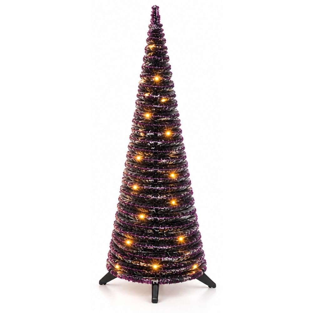 Cecaro Group Albero Natale Slim 120 cm con Luci e Musica
