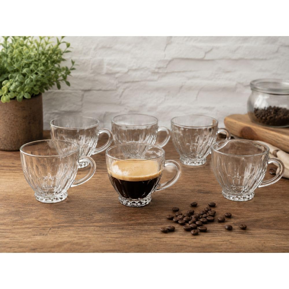 Cecaro Group Set 6 Tazzine Caffè Vetro 110 ml