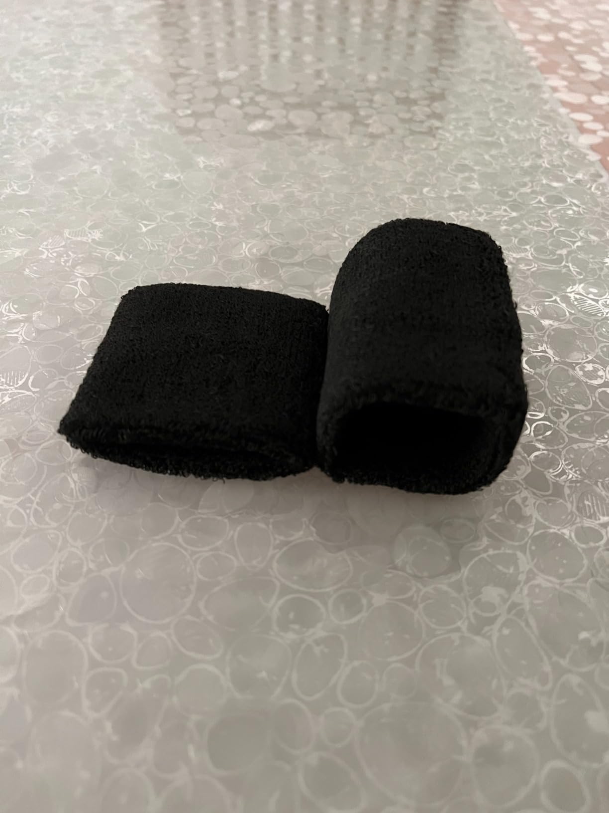 Quelcc Polsini Tergisudore Nero 2 Pezzi Cotone