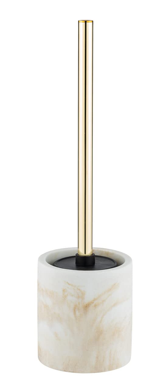 Wenko Odos set WC poliresina bianco oro marmo