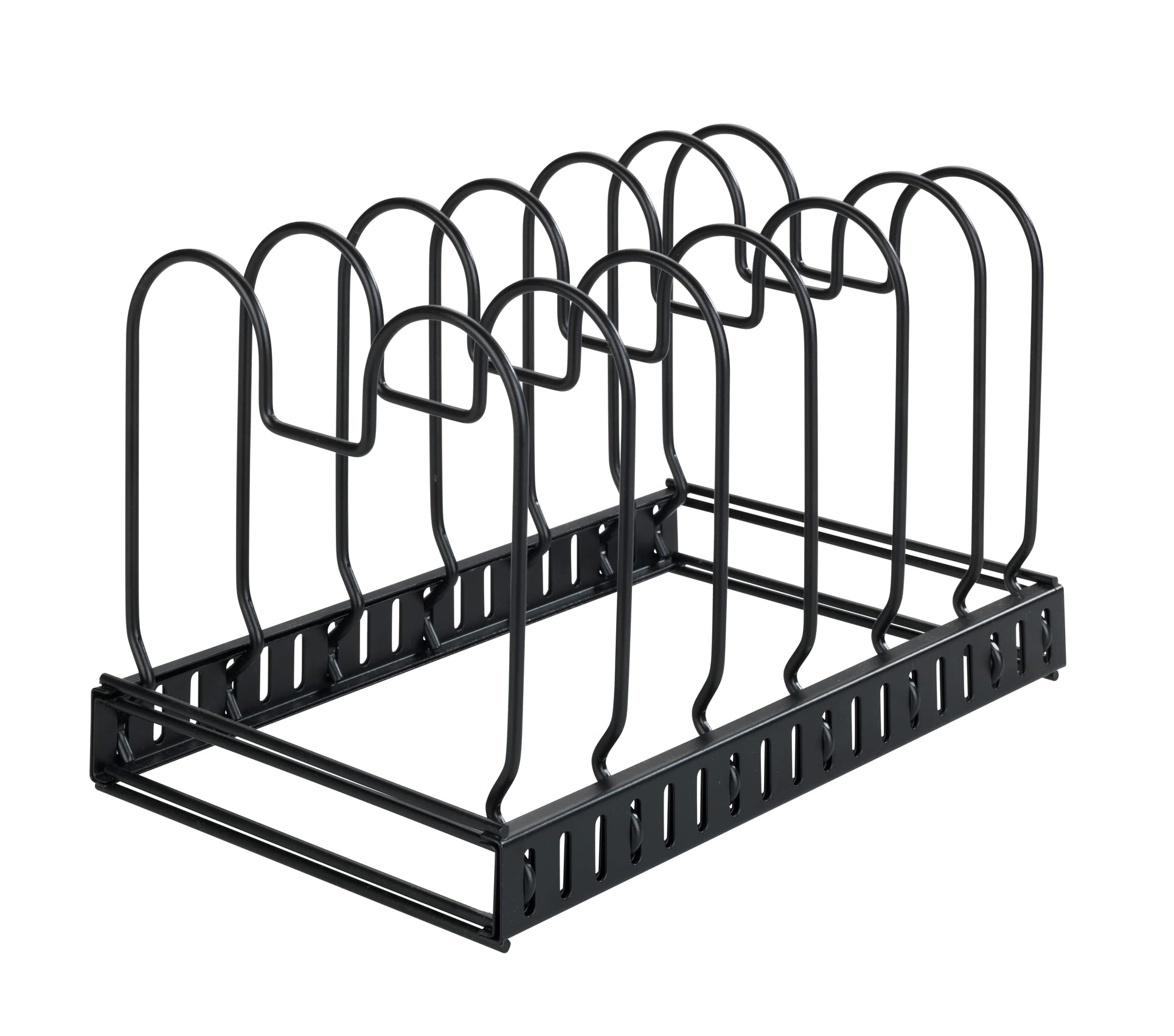 Wenko portacoperchi nero estraibile 30-57 cm