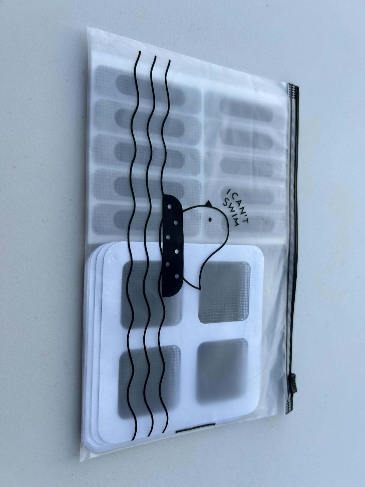 Quelcc Kit Riparazione Zanzariere toppe adesive 110 pezzi grigio