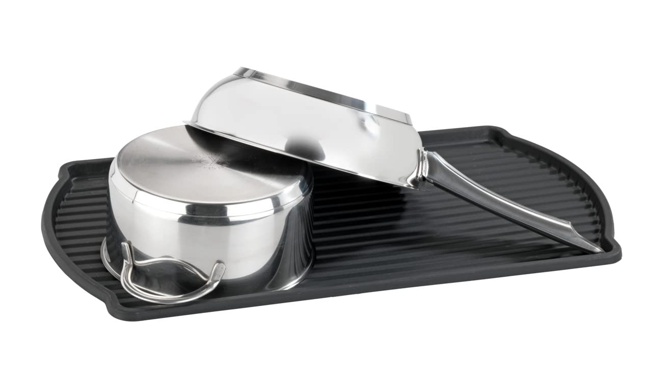 Wenko Basic scolapiatti nero 47,5 cm con vaschetta