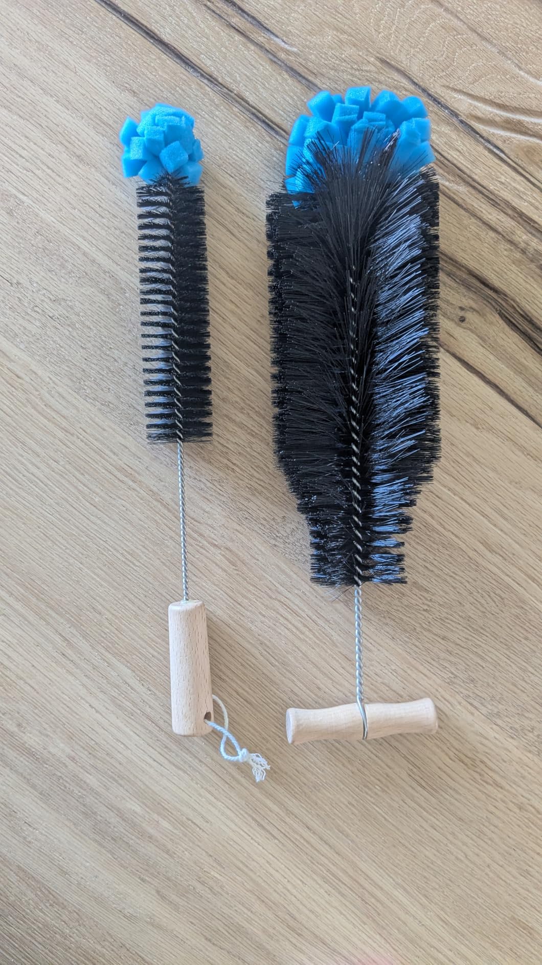 Quelcc scovolino bottiglie 32 cm set 2 pezzi spugna nylon