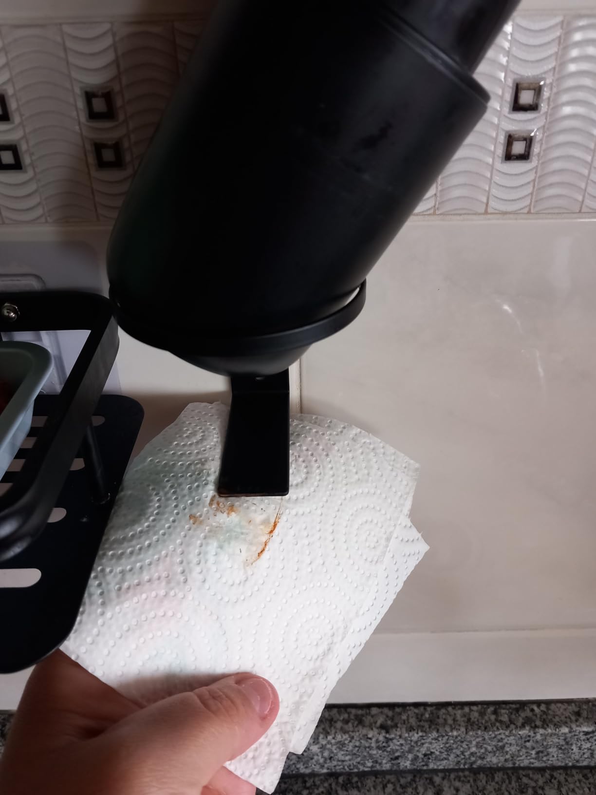 Wenko Turbo-Loc Carpino Dispenser Sapone Nero 250 ml