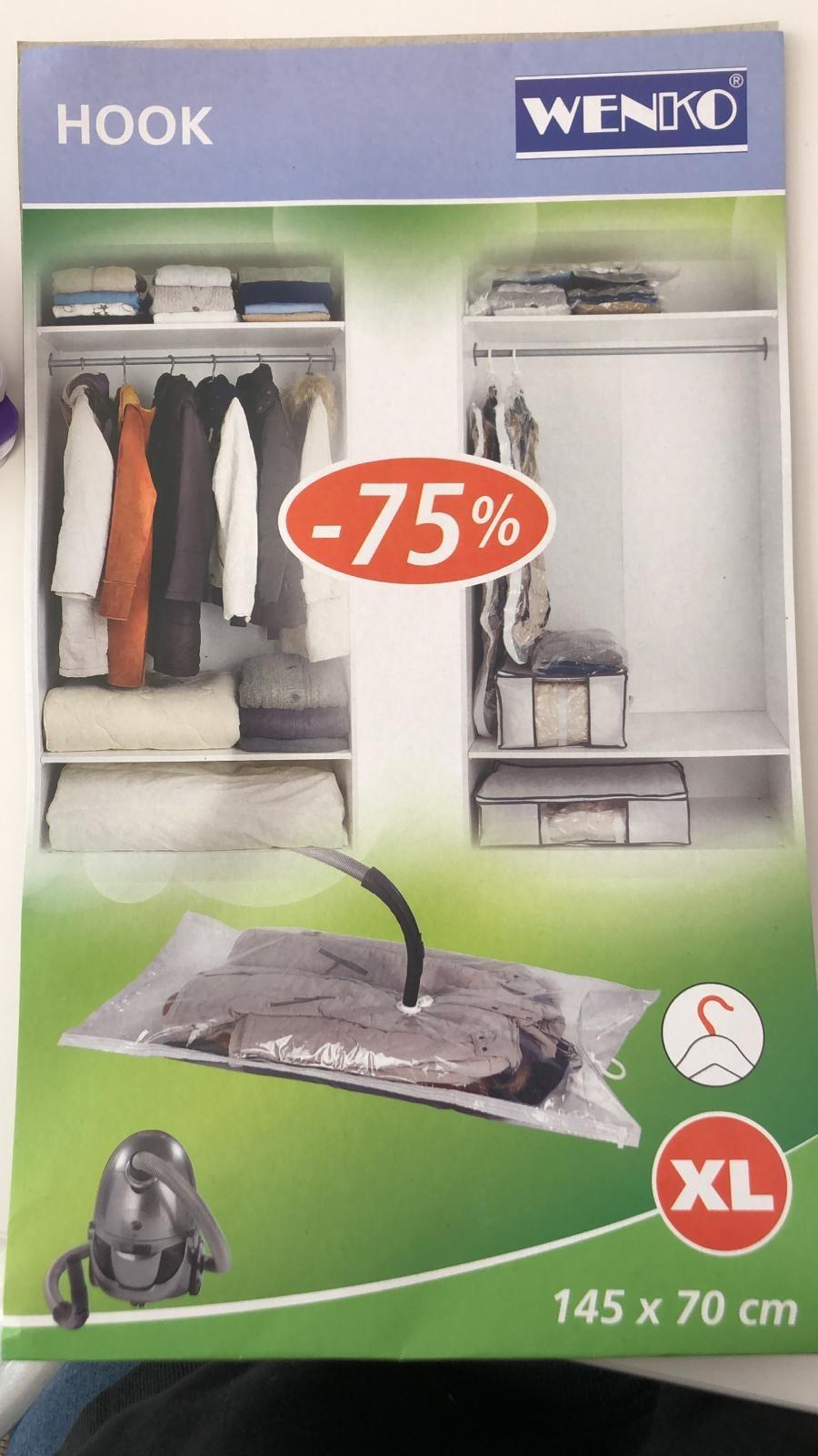 Wenko 3792766100 sacchi sottovuoto L 70x100 cm trasparenti