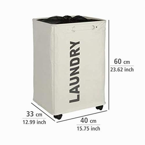 Curver Quadro portabiancheria beige 79 l con ruote
