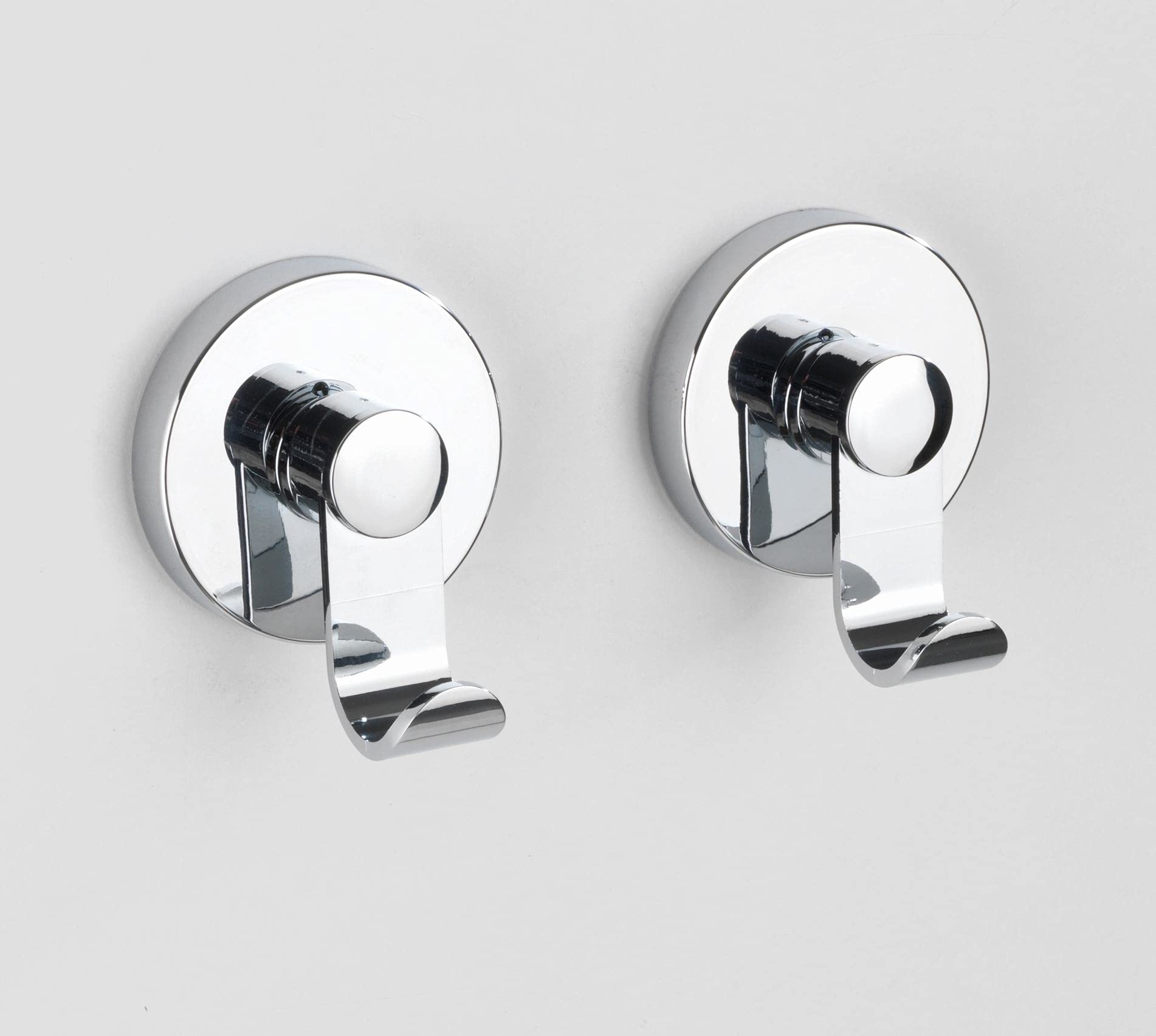 Wenko Vacuum-Loc ganci parete cromo set 2 pezzi senza forare