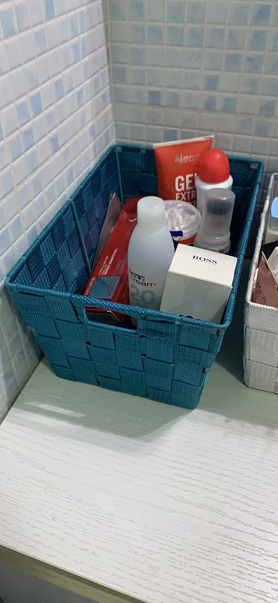 Wenko Adria S cestino organizer nero 30x15x20 cm