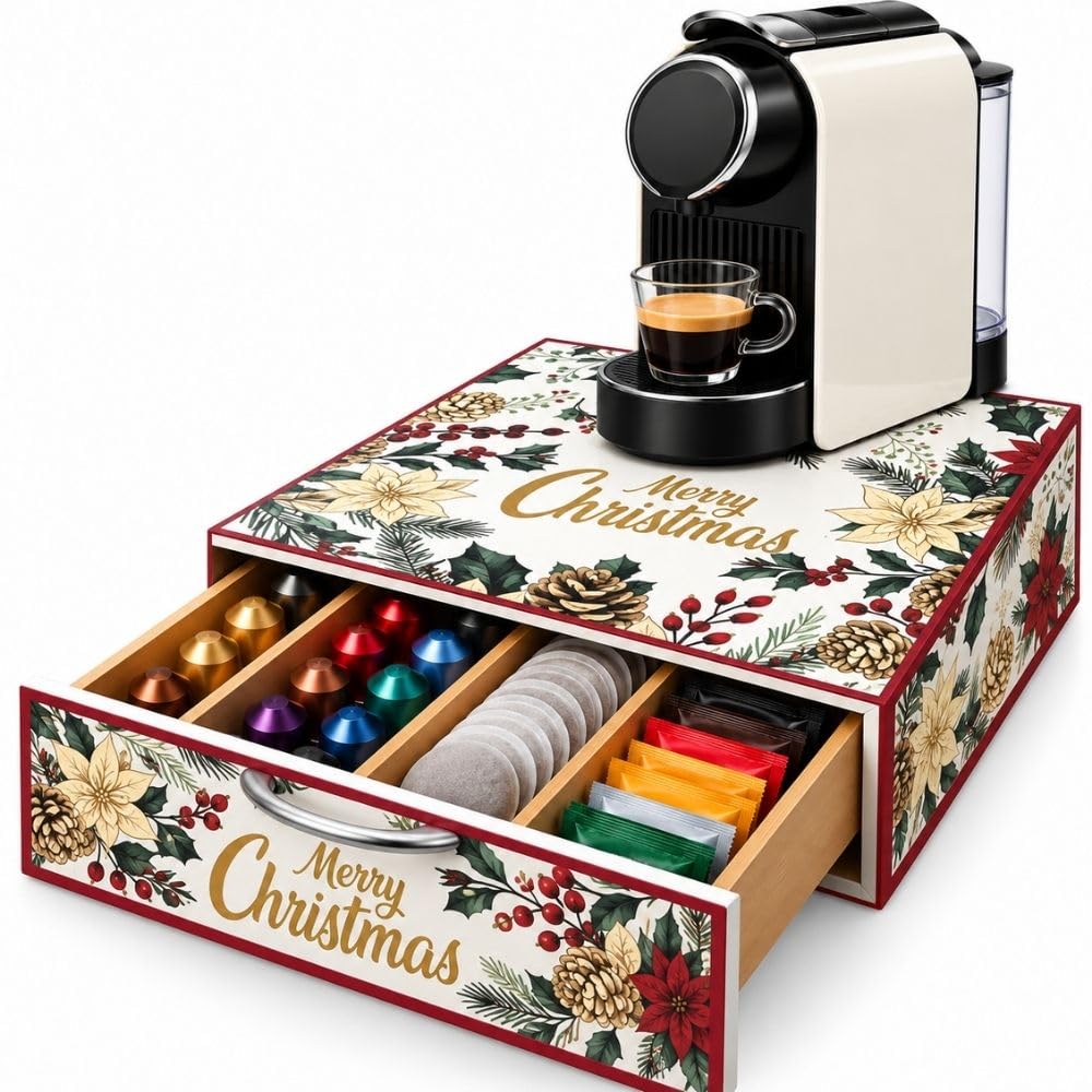 Cecaro Group cassetto porta capsule natalizio Merry Christmas