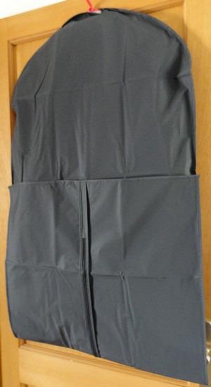 Wenko Deep custodia abiti nera 60x100 cm PEVA con finestra
