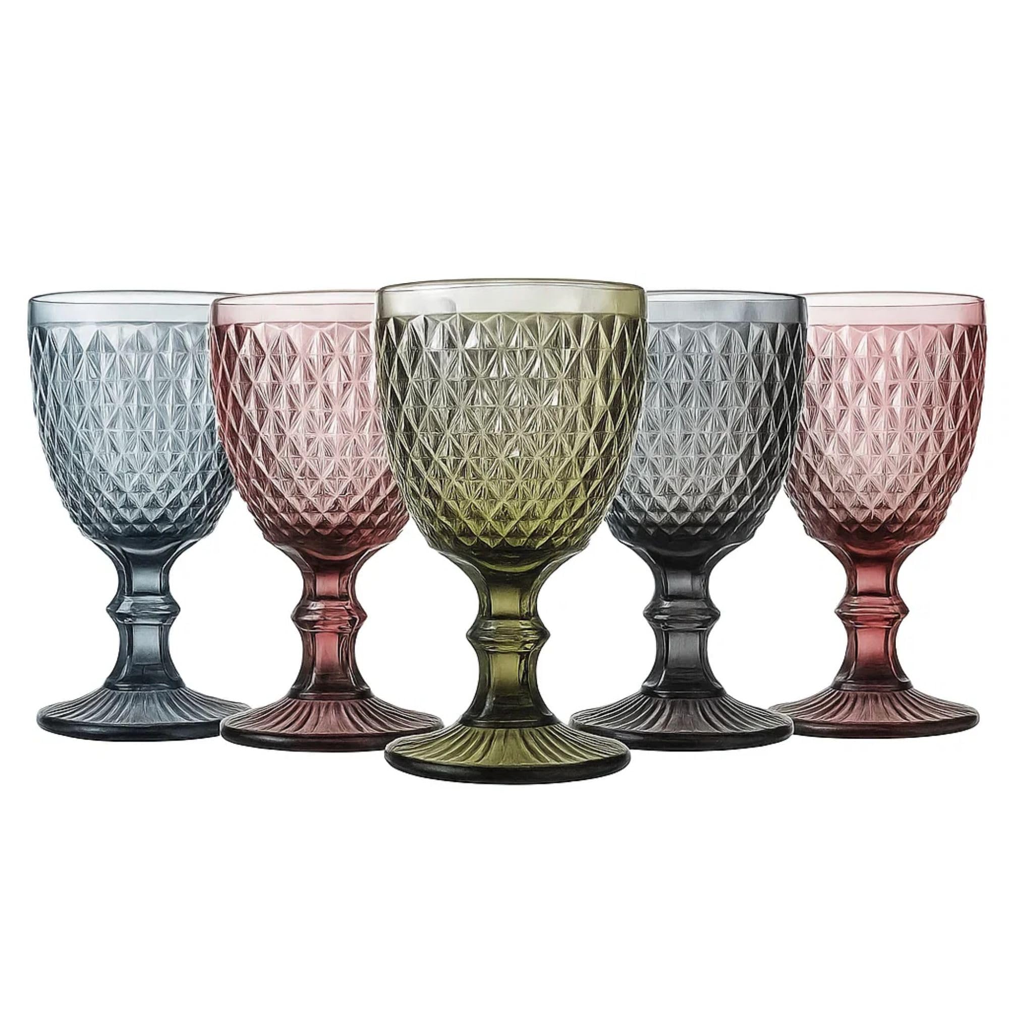Cecaro Group set 6 bicchieri colorati vetro 260 ml