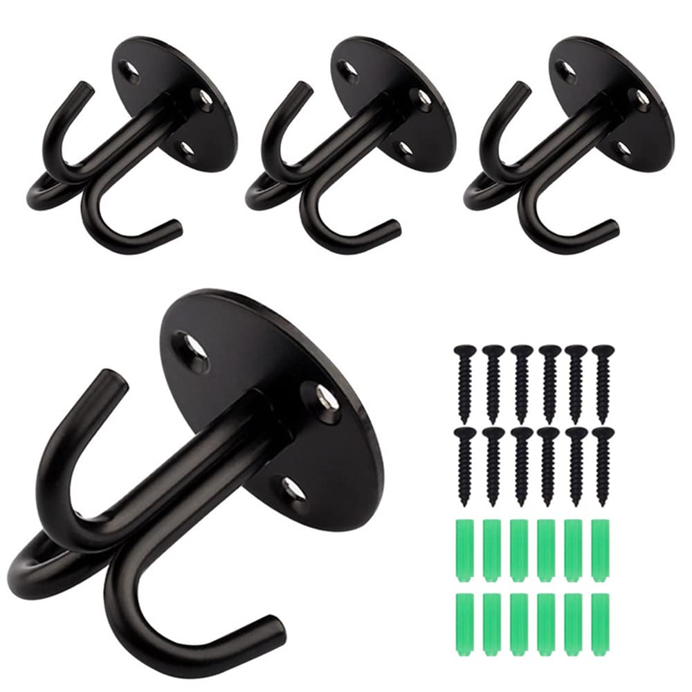 Lxoraziy ganci da soffitto acciaio inox 4 pezzi 51x55 mm