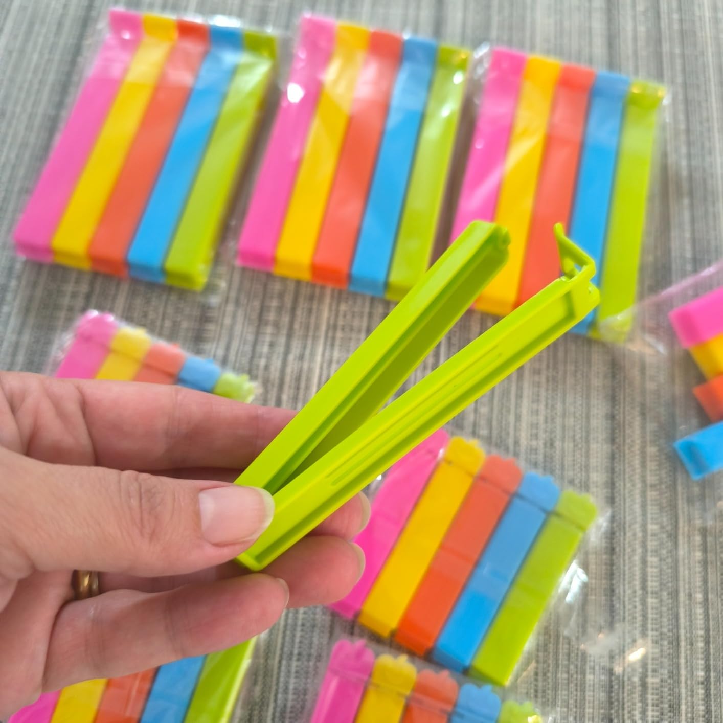 Quelcc clip chiudi sacchetti 40 pezzi 5 colori