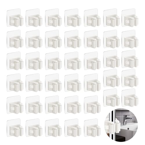 3-H supporto scopa adesivo bianco 40 pezzi 4,5 kg