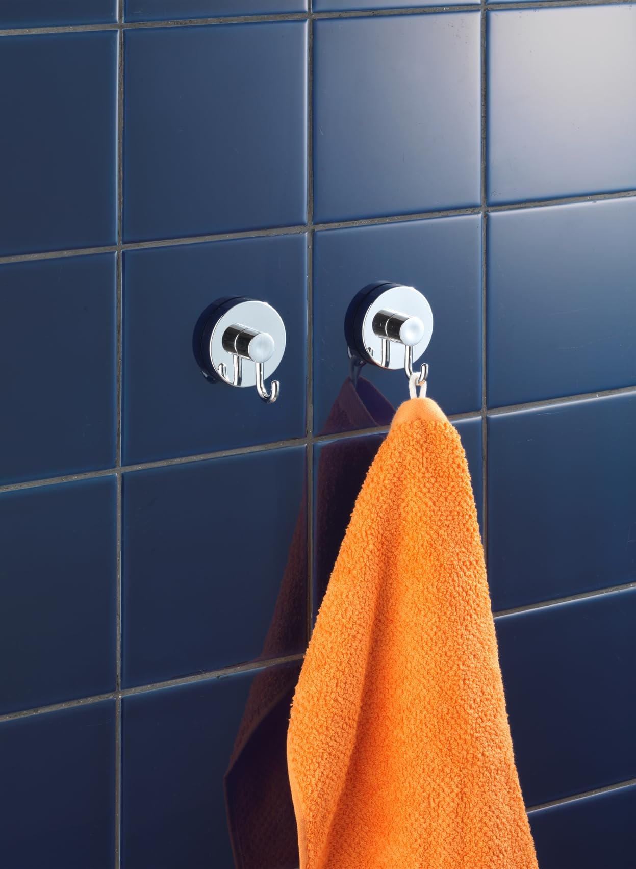 Wenko Vacuum-Loc Gancio Cromo Set 2 Pezzi Senza Forare