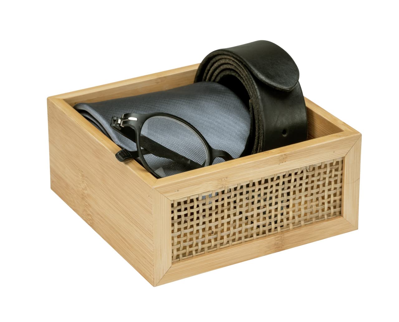 Wenko Allegre M box bagno 15x7x15 cm bambù naturale