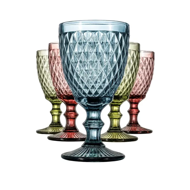 Cecaro Group set 6 bicchieri colorati vetro 260 ml