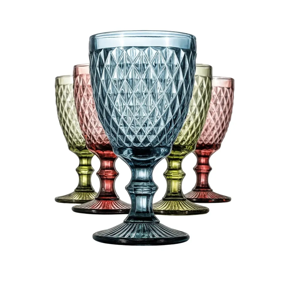 Cecaro Group set 6 bicchieri colorati vetro 260 ml