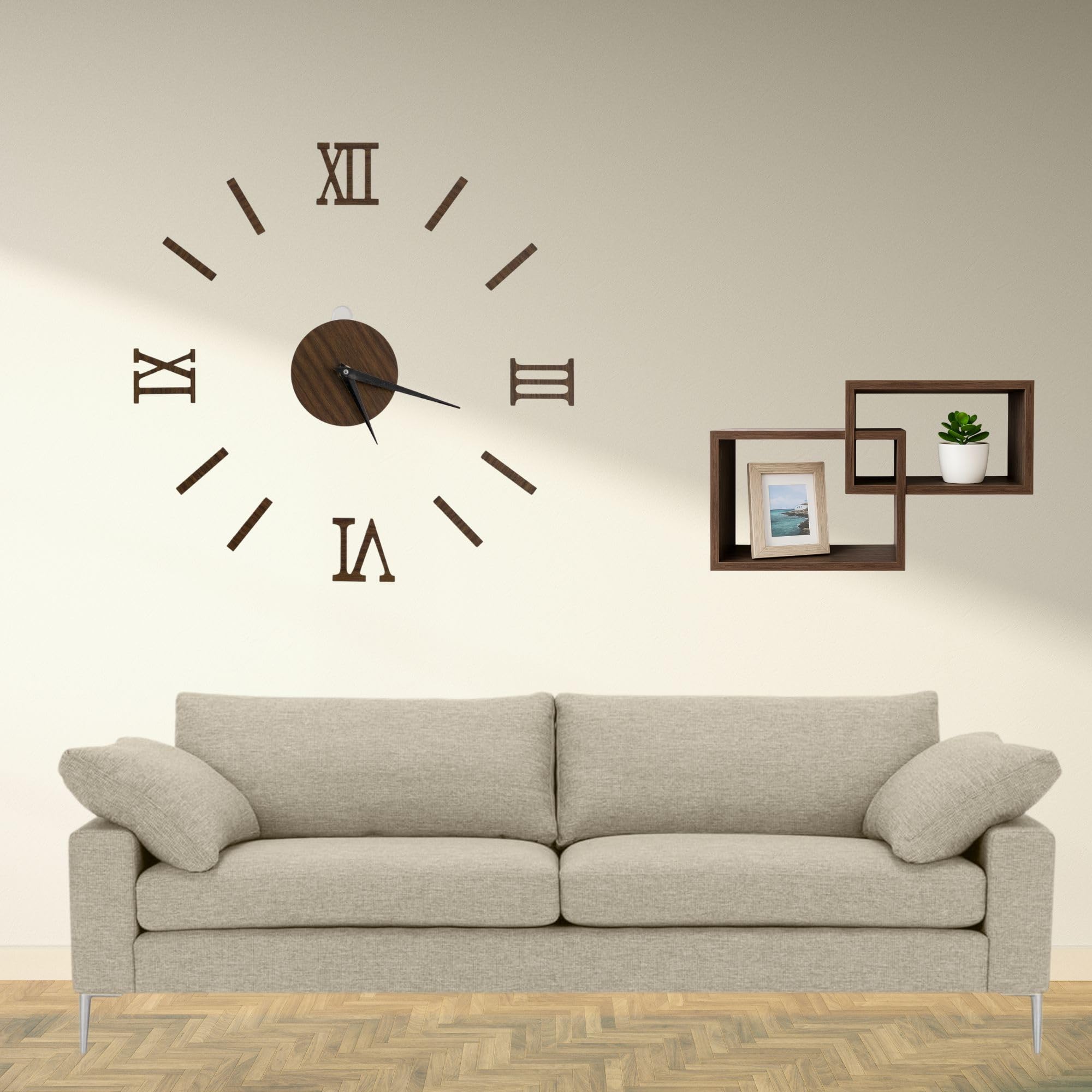 Cecaro Group Mensole da Parete 30x9x22 cm Nere Legno
