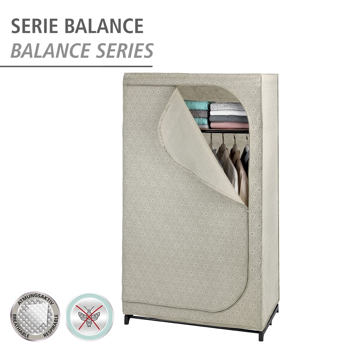 Wenko Balance Armadio Pieghevole con Ripiano Talpa