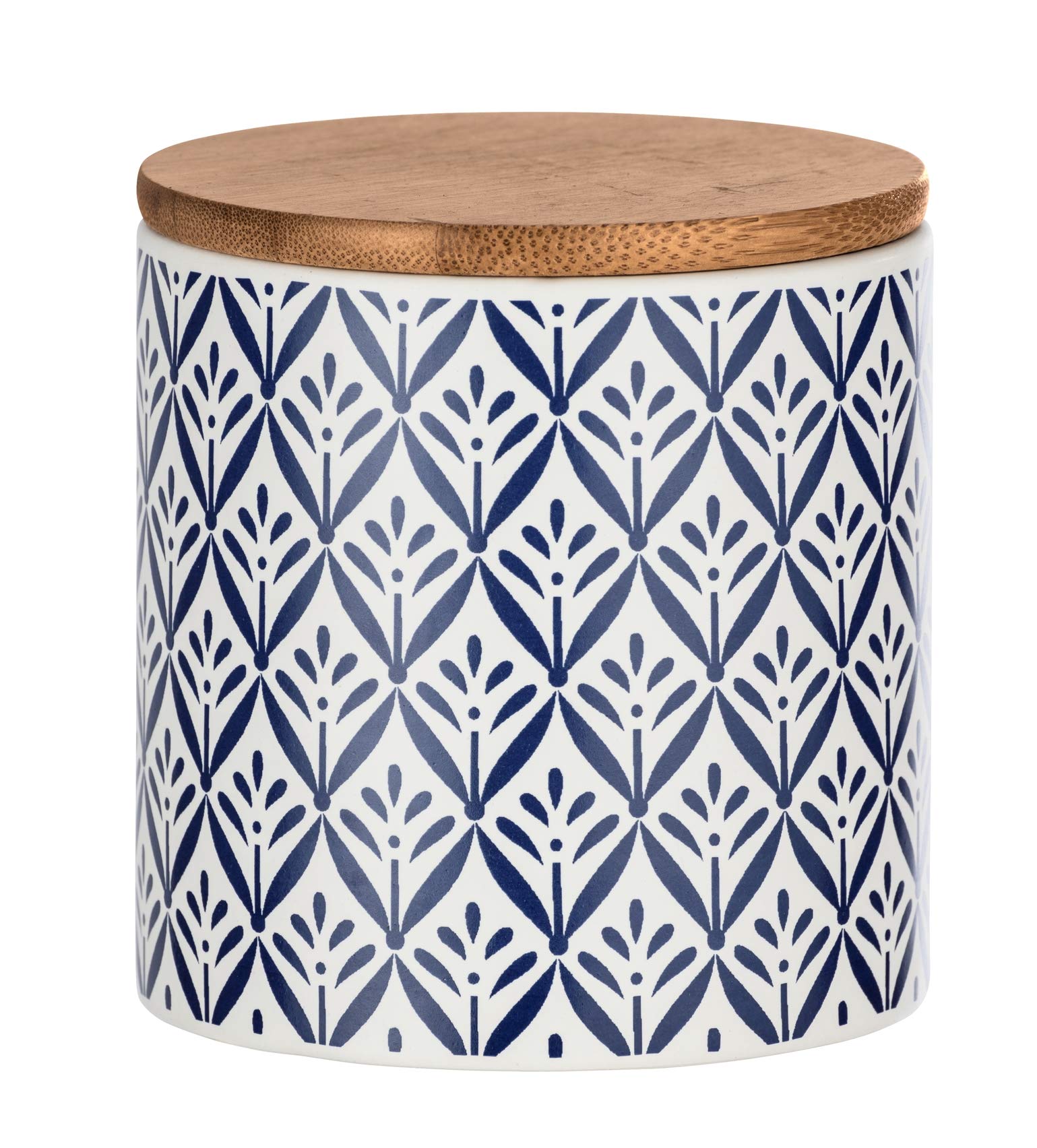 WENKO Lorca barattolo cucina ceramica 0,45 L blu