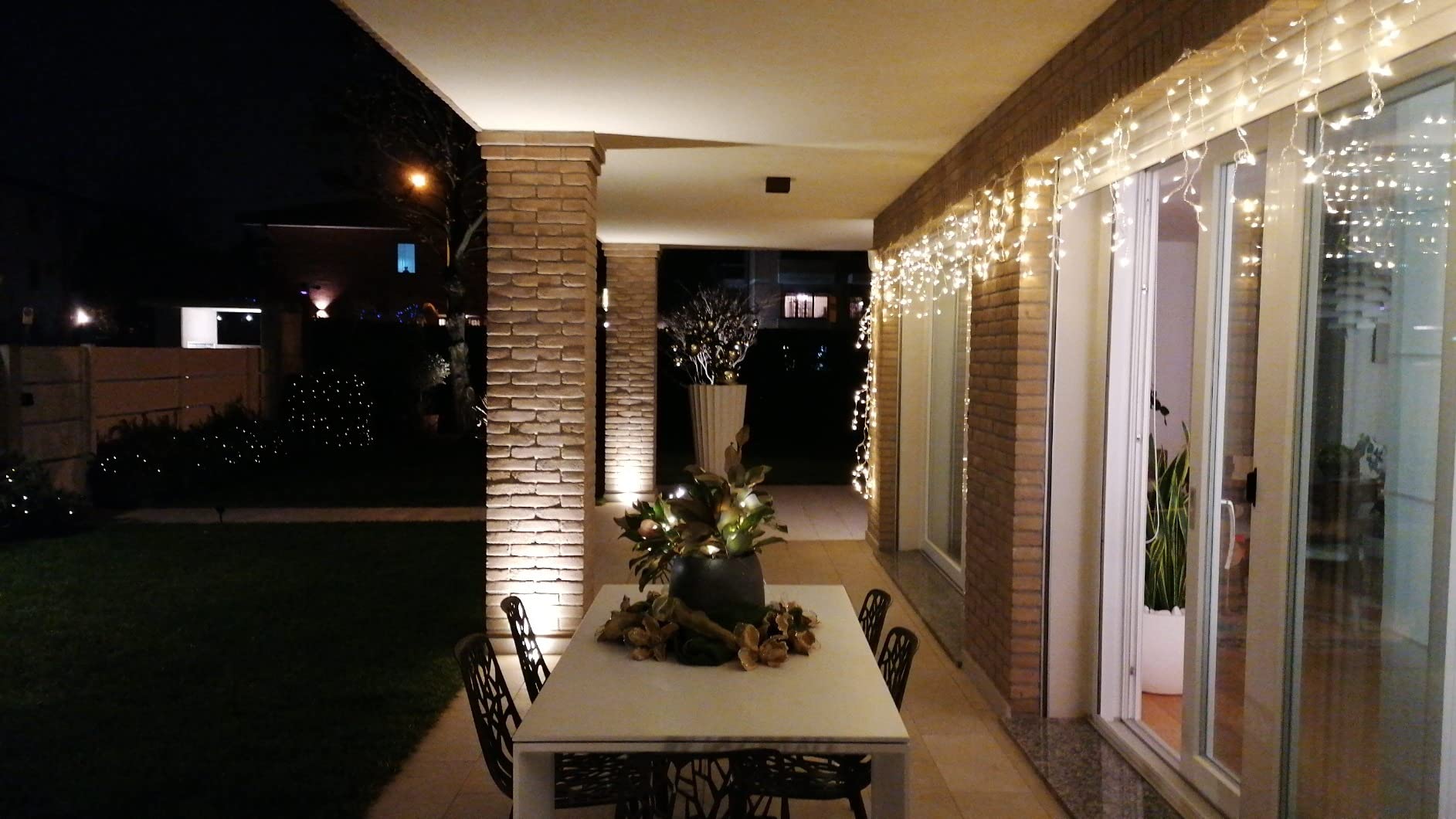 Command clip luci da esterno trasparenti 26 ganci + 30 strisce