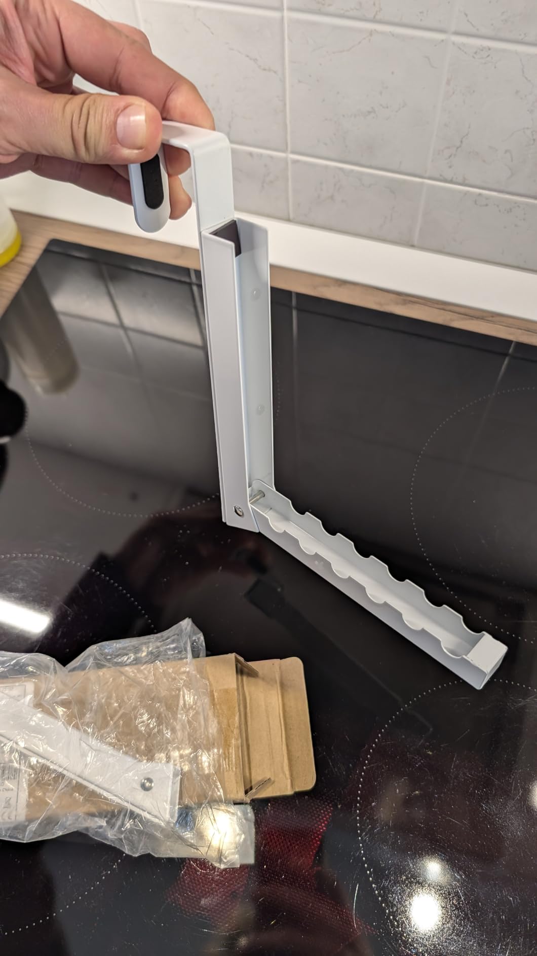 Gachiwar appendiabiti da porta pieghevole 6 ganci 2 pezzi salvaspazio