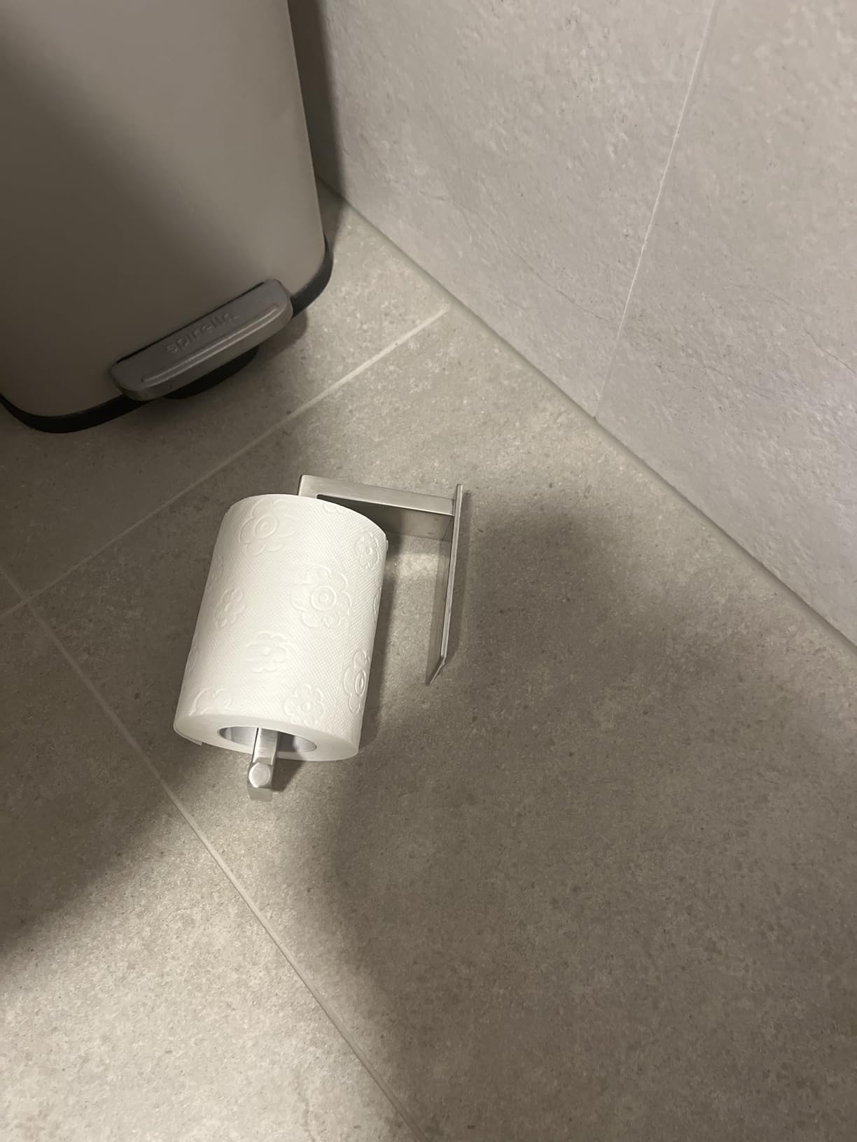 Wenko Genova Turbo-Loc portacarta igienica inox opaco